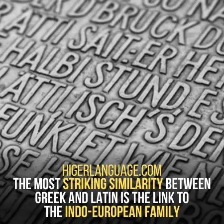 Latin - Languages Similar To Greek
