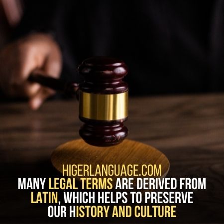 Latin used in Law