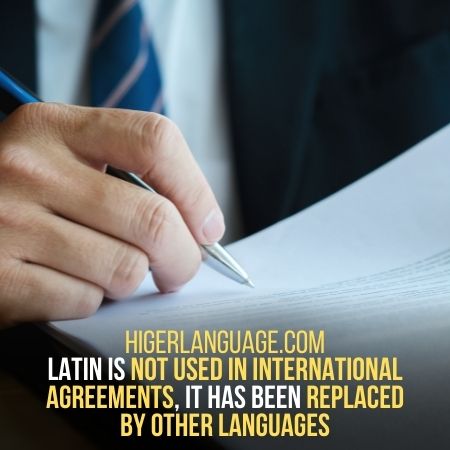 Latin Is Dead In International Agreements