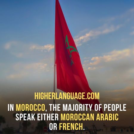 In Morocco, the majority of people speak either Moroccan Arabic or French. - Do People Speak English In Morocco?