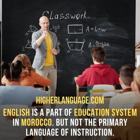 English is a part of education system in Morocco. But not the primary language of instruction. - Do People Speak English In Morocco?