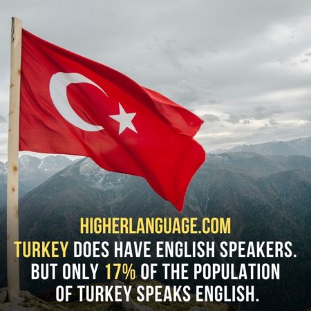 Turkey, like any other country, does have English speakers. But unlike general thinking. Only 17% of the population of Turkey speaks English. - Do People Speak English In Turkey?