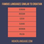 9 Major Languages Similar To Croatian - Here Is All!