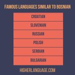 Languages Similar To Bosnian - 10 Foremost Choices!