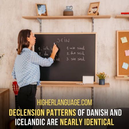 Icelandic Also Use Declension Patterns