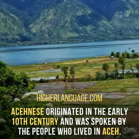 Acehnese originated in the early 10th century and was spoken by the people who lived in Aceh. - Languages Similar To Indonesian
