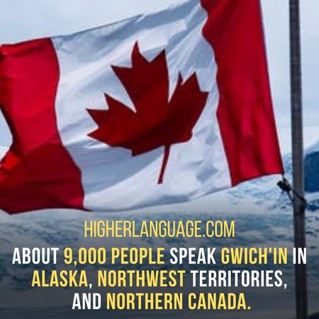 About 9,000 people speak Gwich'in in Alaska, Northwest Territories, and northern Canada. - Languages Similar To Navajo?