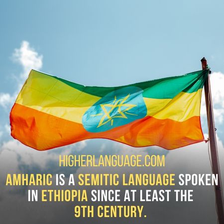 Amharic is a Semitic language spoken in Ethiopia since at least the  9th century. - Languages Similar To Amharic