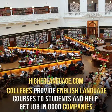 Colleges provide English Language courses to students and help get job in good companies. - Do People Speak English In Argentina?
