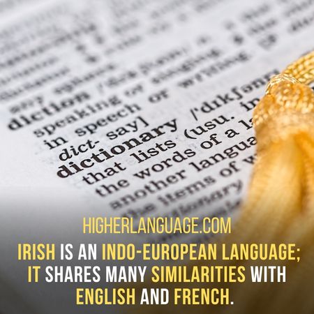 Irish is an Indo-European language; it shares many similarities with English and French. - How Long Does It Take To Learn Irish?