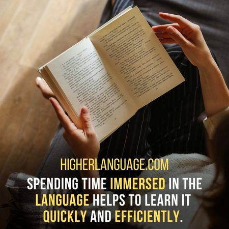 Spending time immersed in the language helps to learn it quickly and efficiently. - How Long Does It Take To Learn Brazilian?