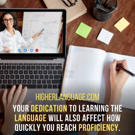 Your dedication to learning the language will also affect how quickly you reach proficiency. - How Long Does It Take To Learn Japanese?