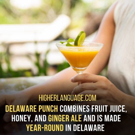 Delaware Punch - A Popular Drink Made With Fruit Juice, Honey, And Ginger Ale