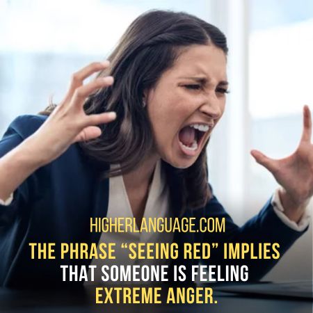 Seeing red - Slang Words For Being Mad