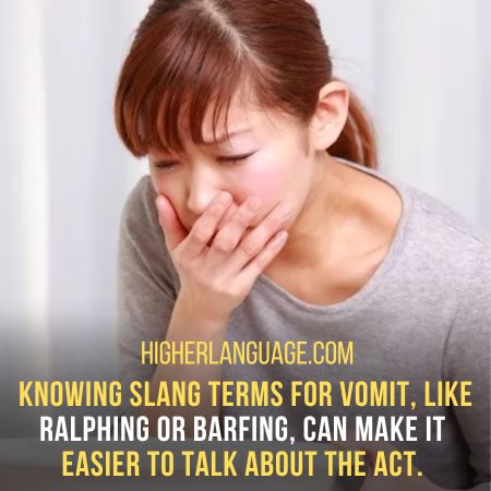 Vomit - Slang Words For vomit
