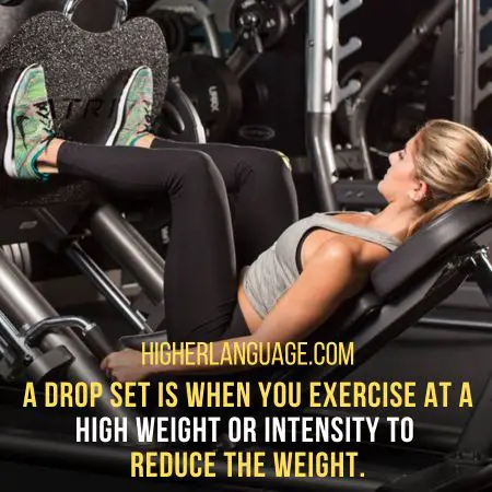 Drop Set - Slang Words For The Gym